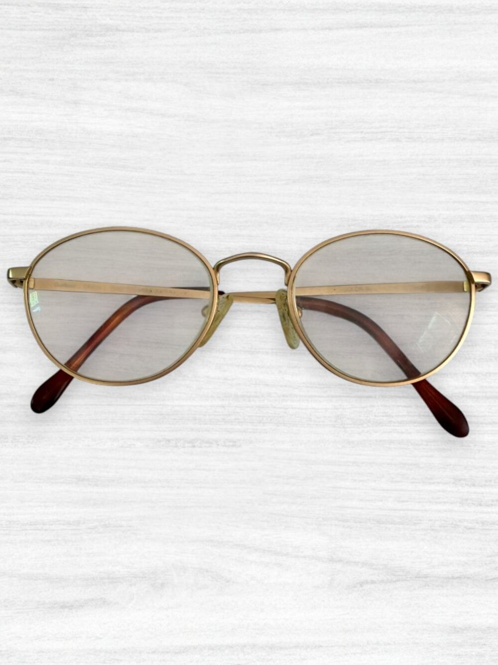 Charmant CH8010 Titanium Tortoise Brown Matte Gold Round Eyeglass Y2K Frames